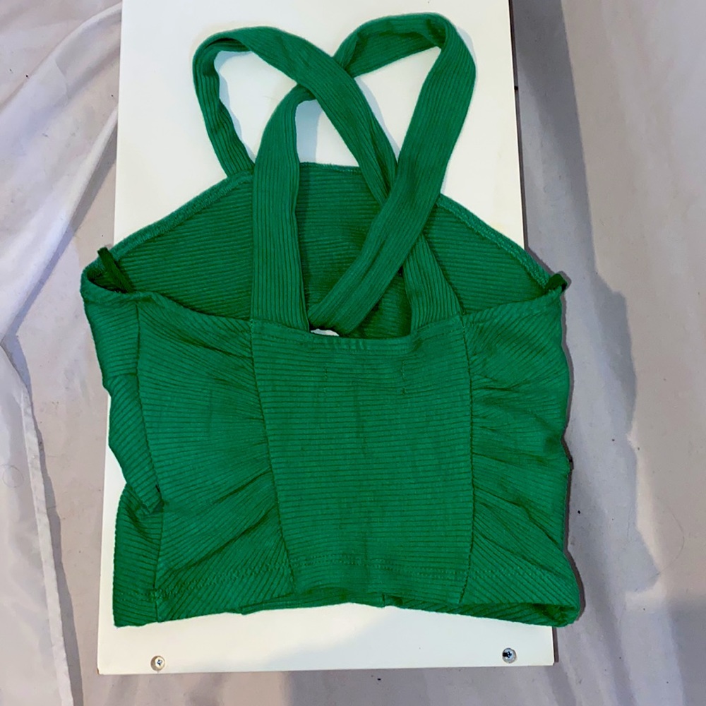 Urban Outfitters Green cross tank top! - Picture 2 of 4